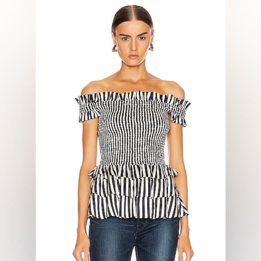 NWT Caroline Constas Hydra Top Navy